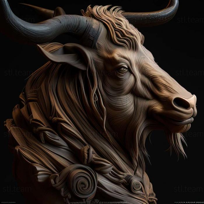 3D model Oryctes gnu (STL)